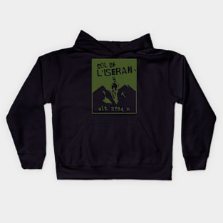 Col De L'Iseran Cycling Bike Souvenir Kids Hoodie